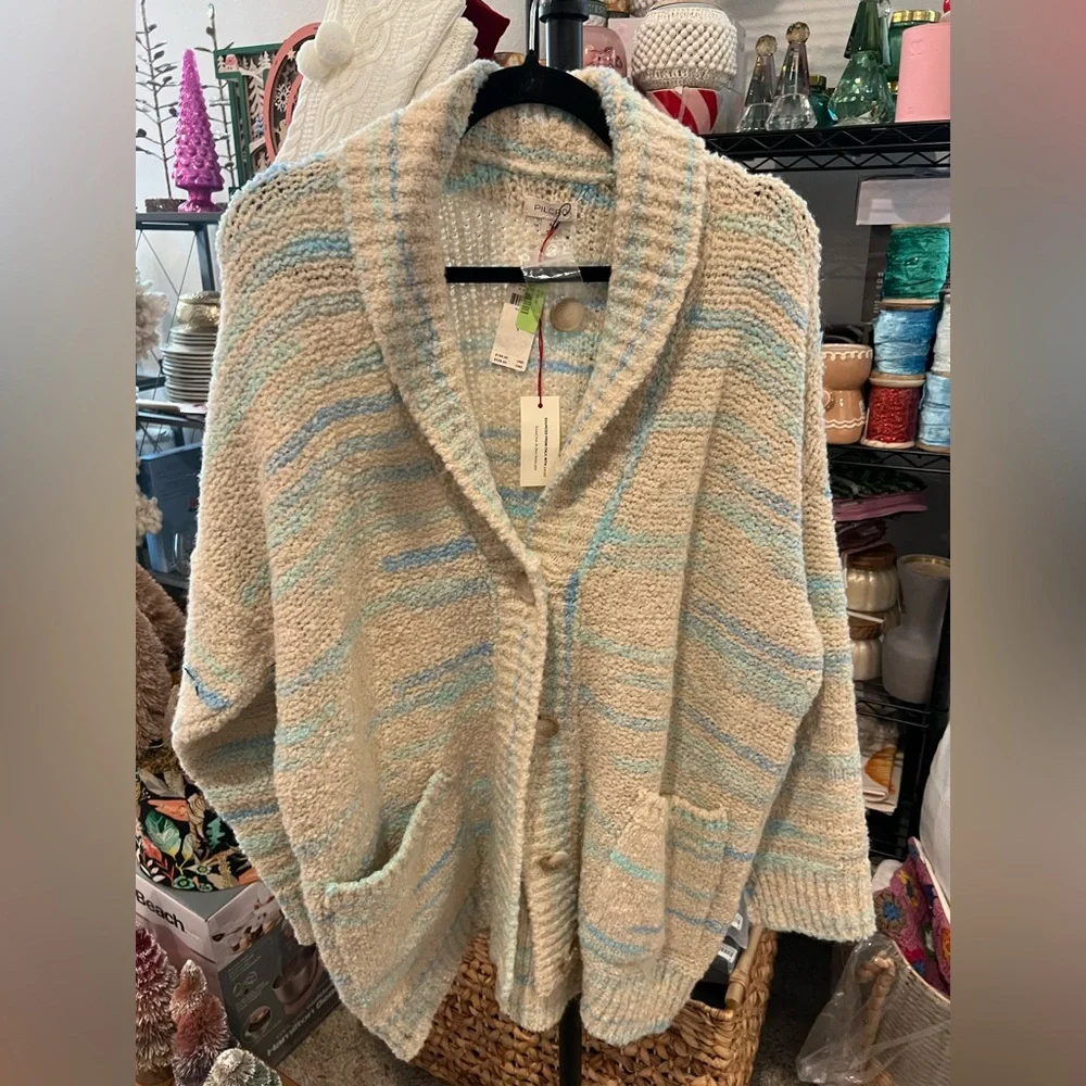 Anthropologie Pilcro Oversized Cardigan Sweater, SMALL NWT - Picture 7 of 8